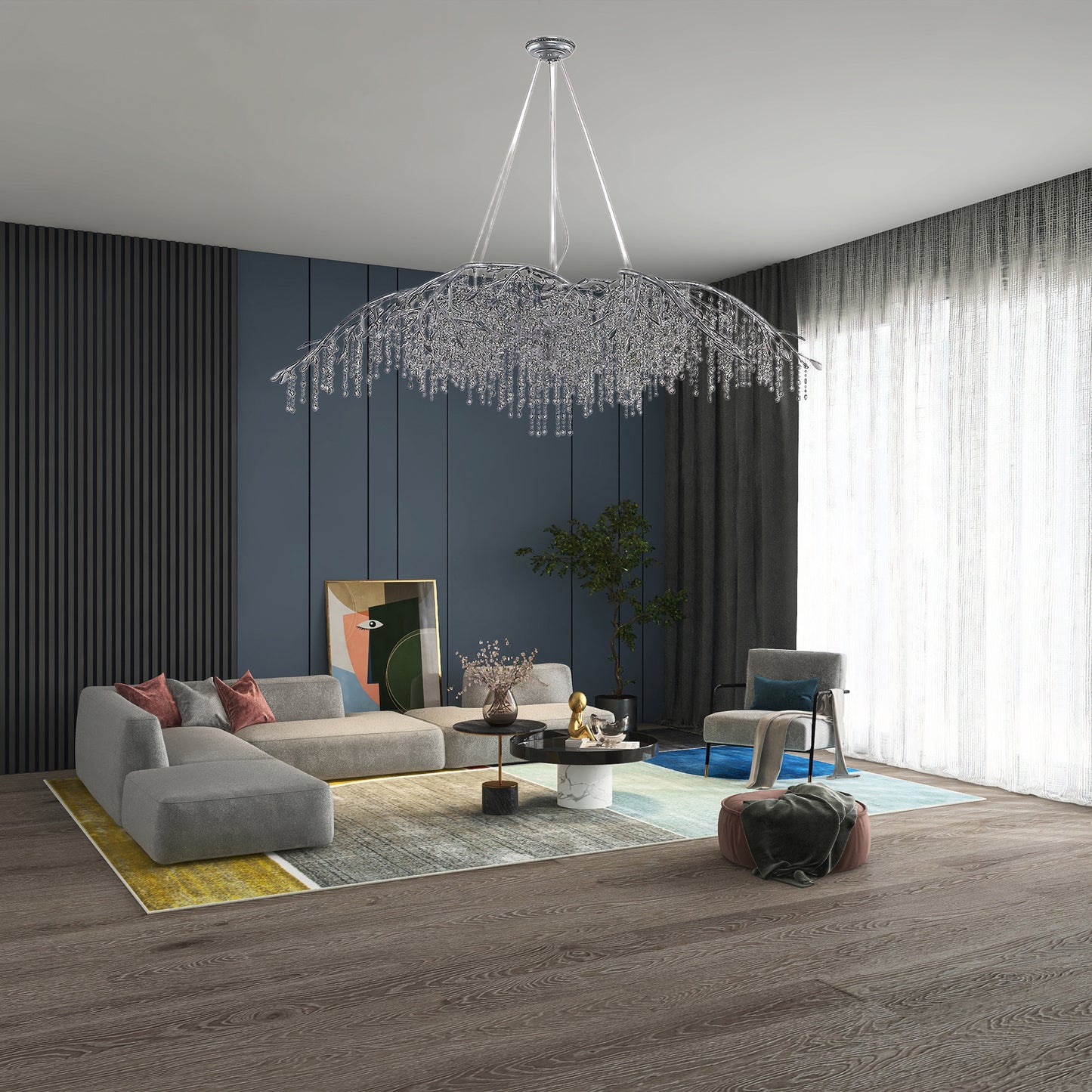 Autumn Twilight Modern Crystal Chandelier