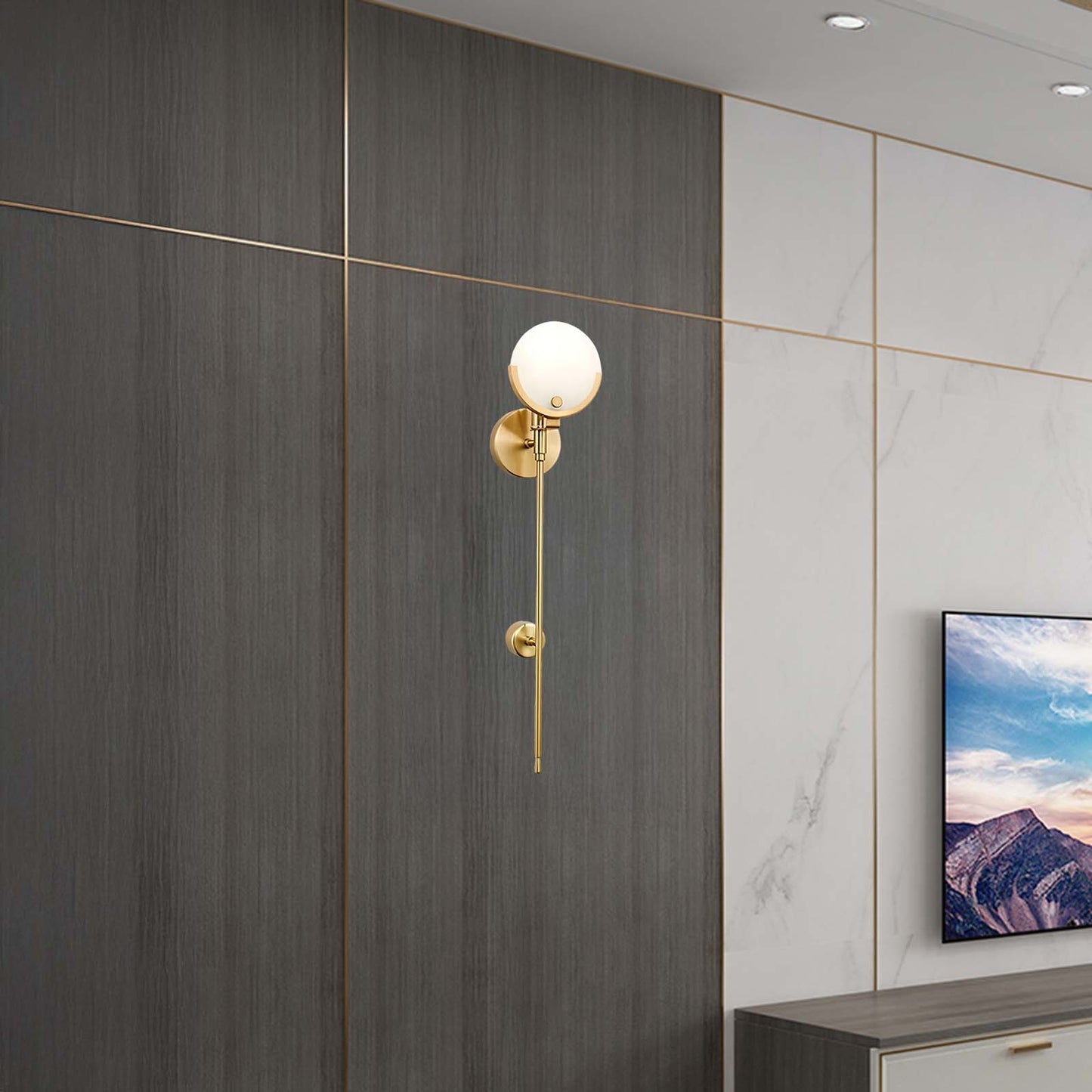 Ava Modern Brass Wall Lamp