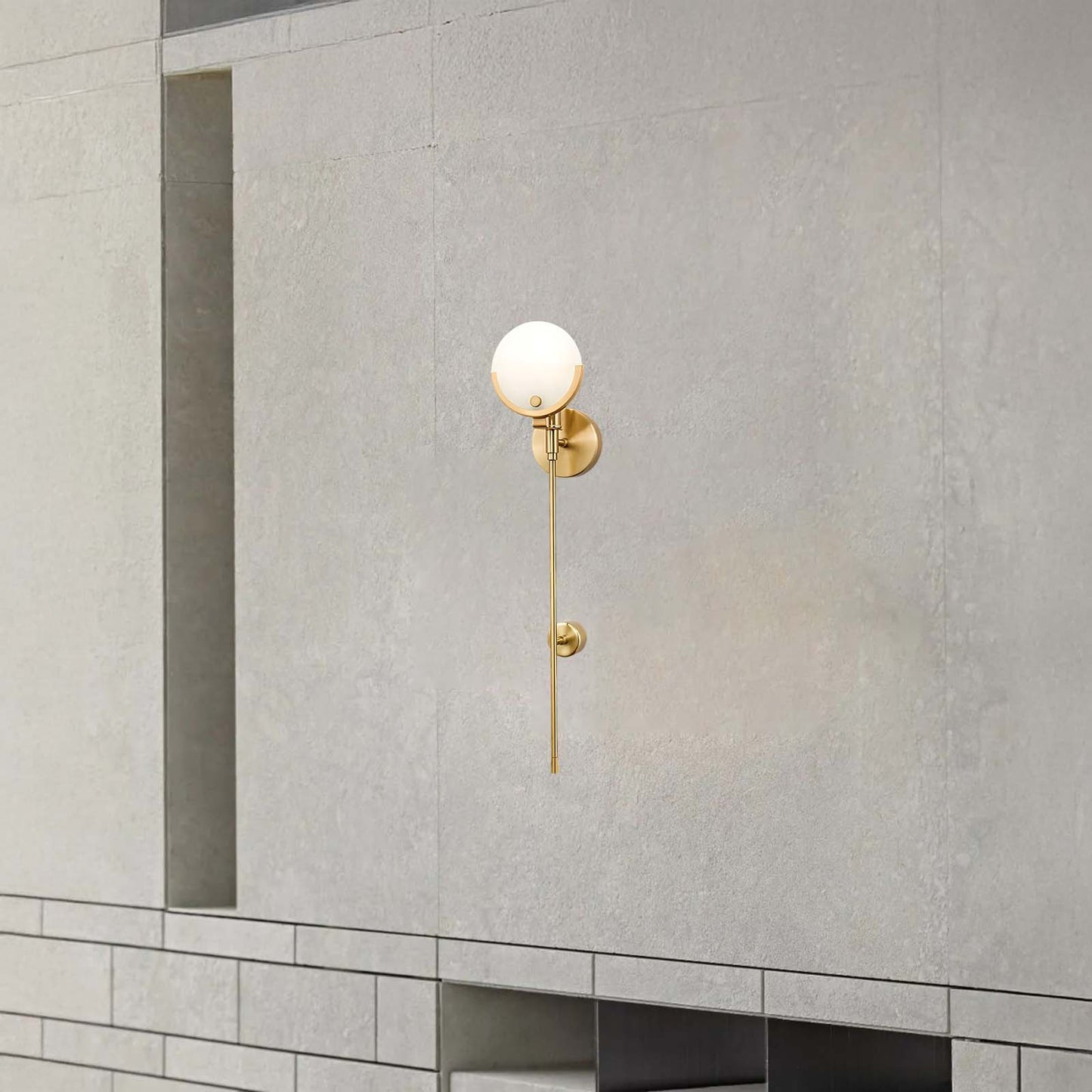 Ava Modern Brass Wall Lamp