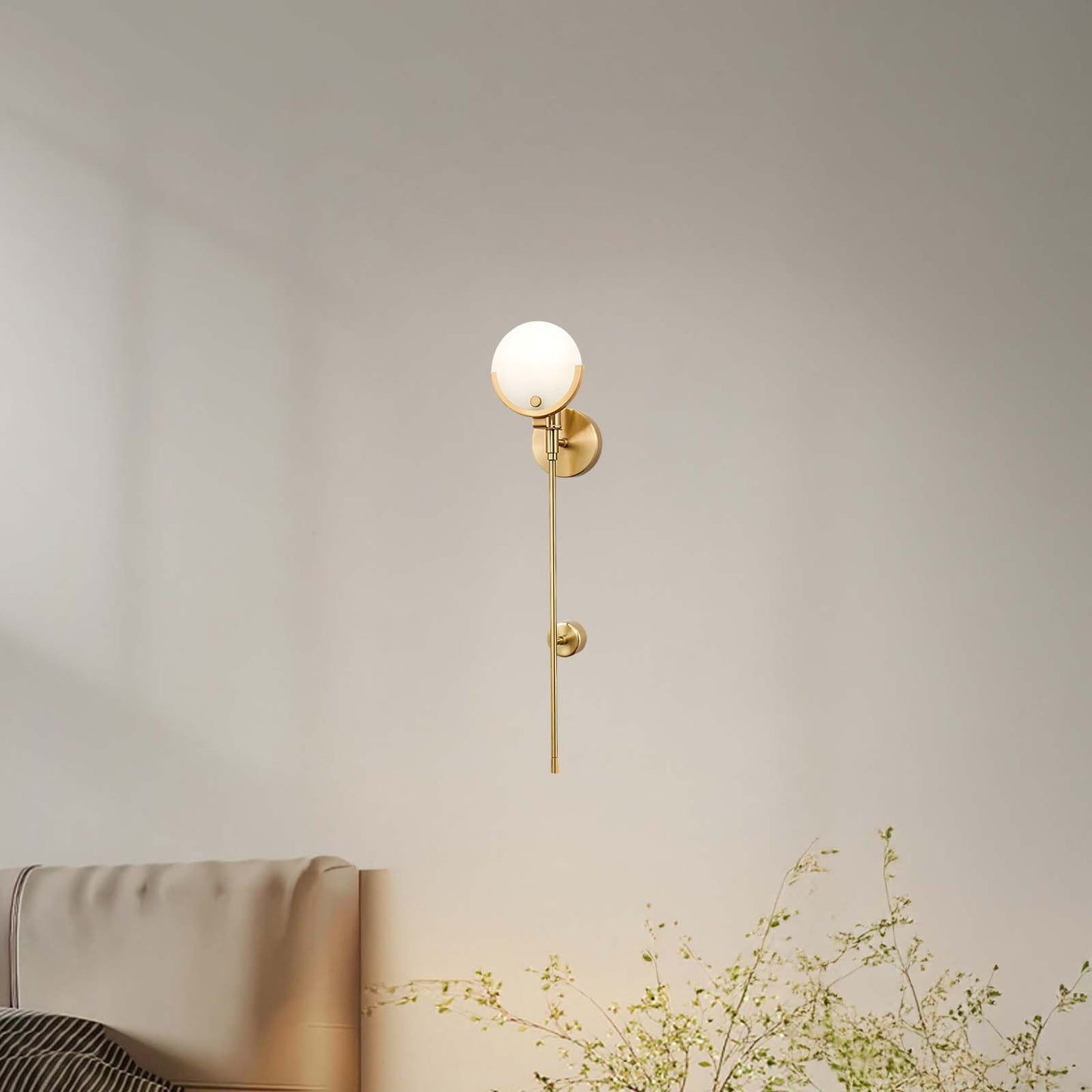 Ava Modern Brass Wall Lamp