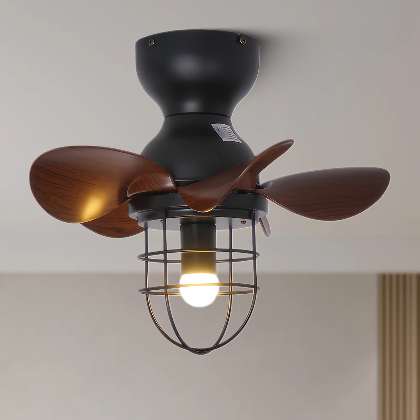 Axton 18 Modern Metal Ceiling Fan Light