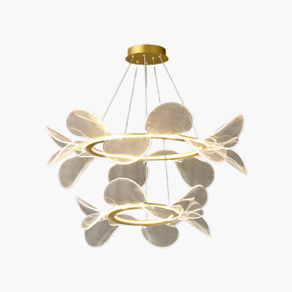 Bain Flying Flowers Eclectic Metal Chandelier