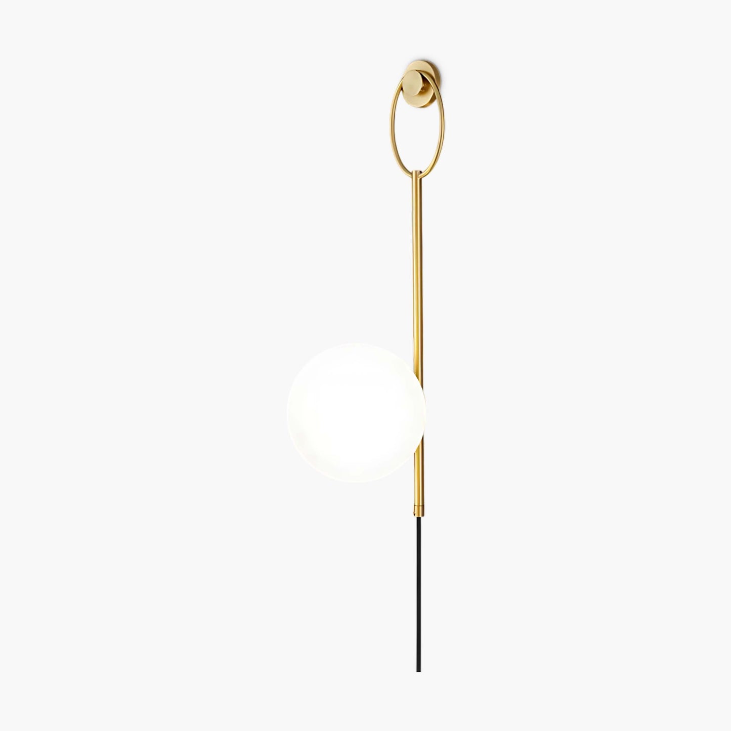 Ballon Brass Minimalist Crystal Wall Lamp