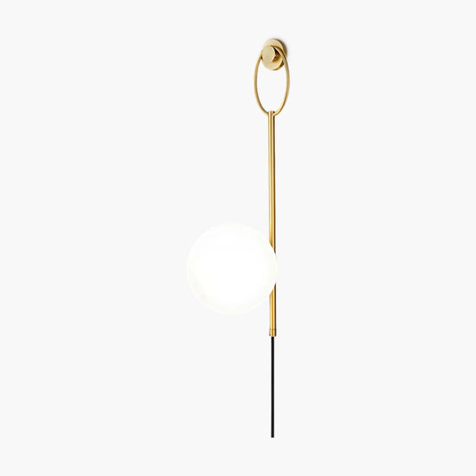 Ballon Brass Minimalist Crystal Wall Lamp