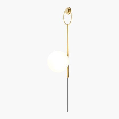 Ballon Brass Minimalist Crystal Wall Lamp