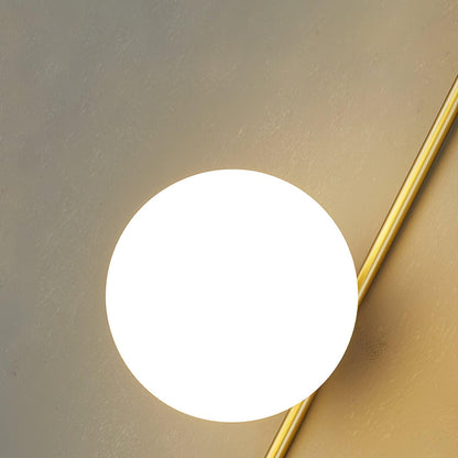 Ballon Brass Minimalist Crystal Wall Lamp