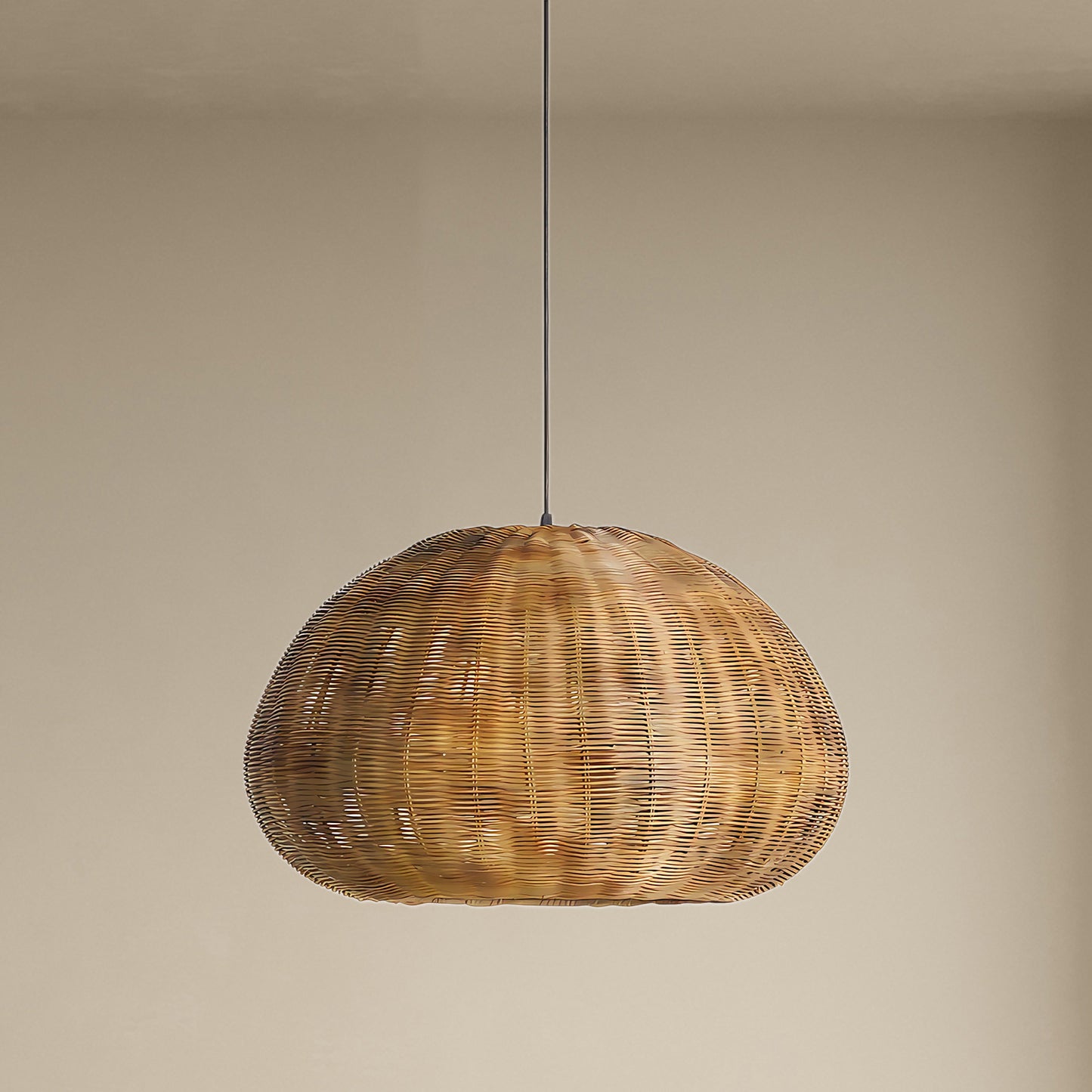 Bamboo Camden Art Deco Material Pendant Light