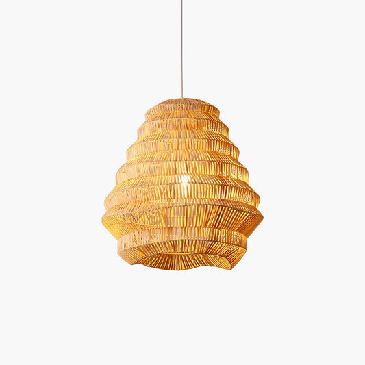 Bamboo Spiral Modern Metal Pendant Lamp