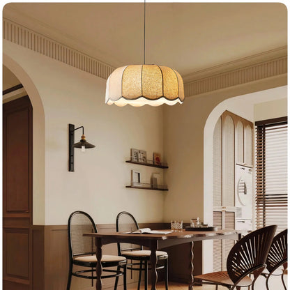 Banana Leaf Eclectic Metal Pendant Lamp