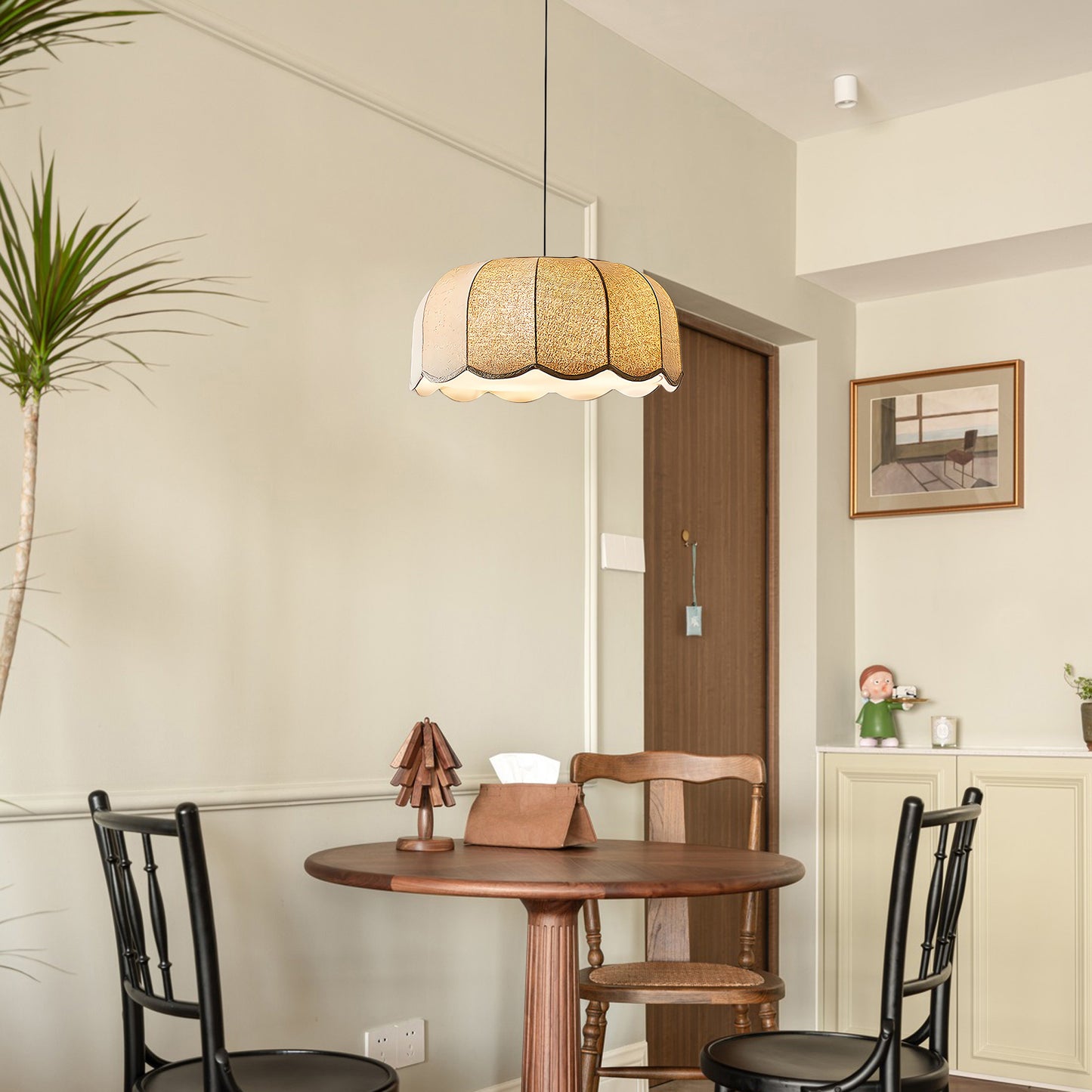 Banana Leaf Eclectic Metal Pendant Lamp