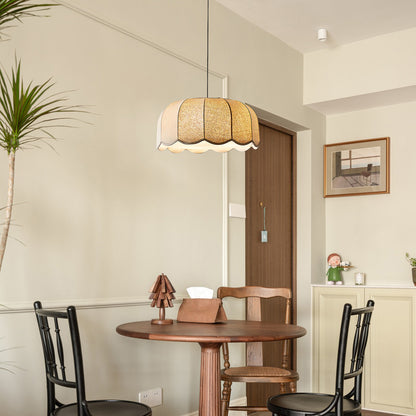 Banana Leaf Eclectic Metal Pendant Lamp