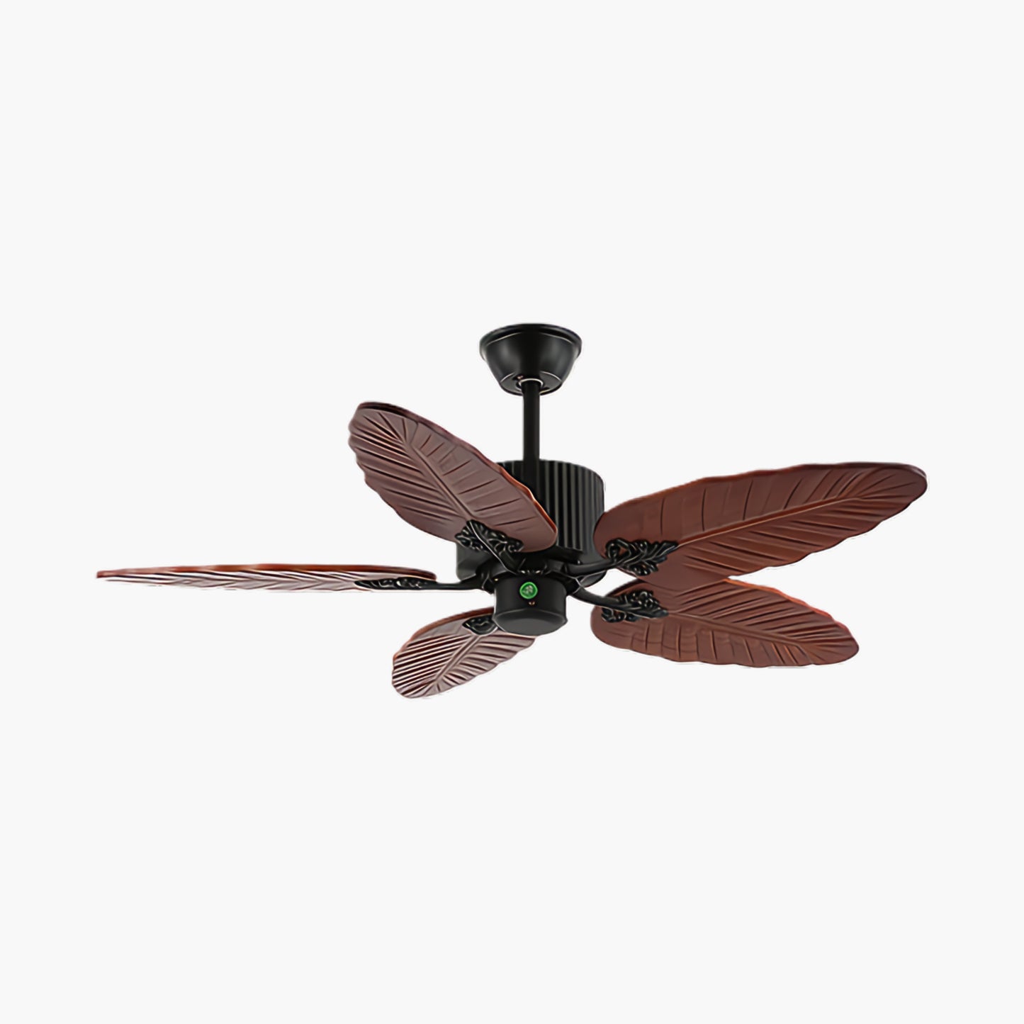 Banana Leaves 4852 Eclectic Crystal Ceiling Fan Light