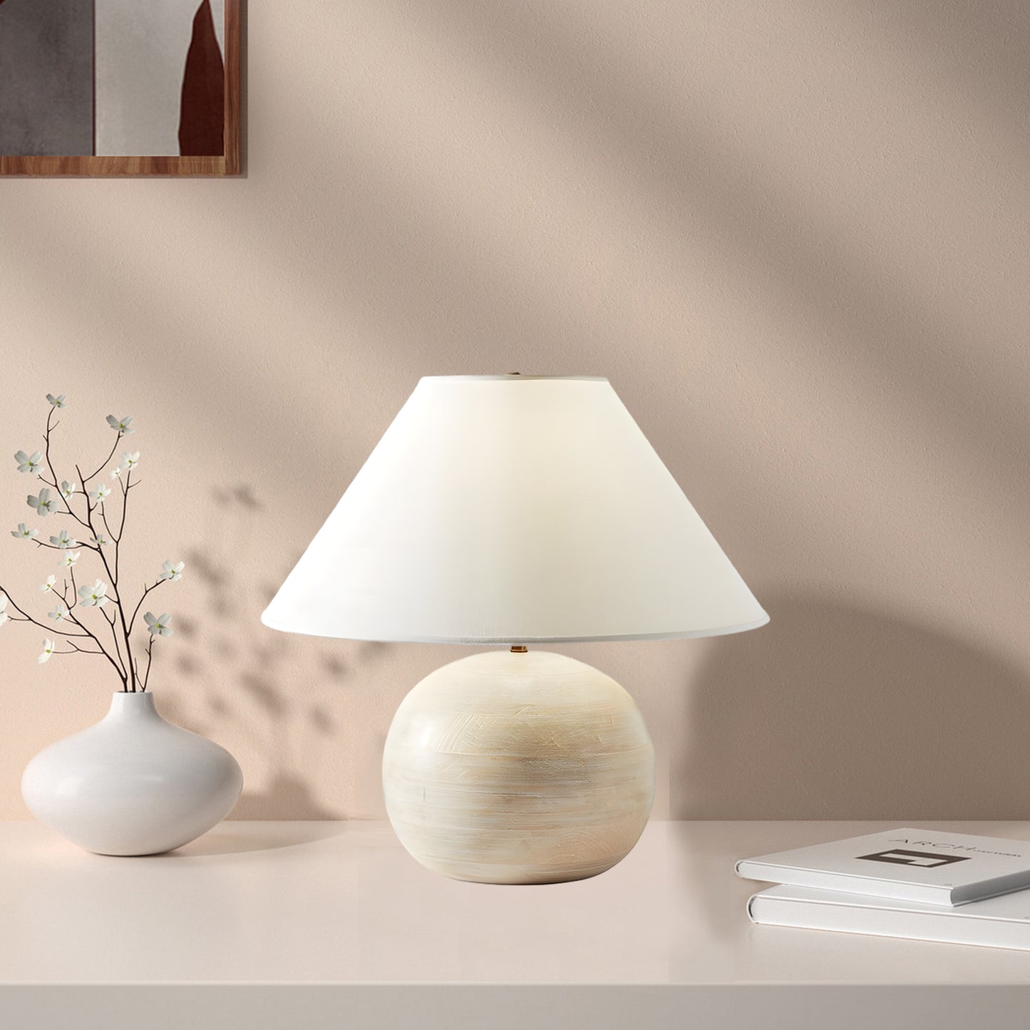 Beachside Eclectic Metal Table Lamp