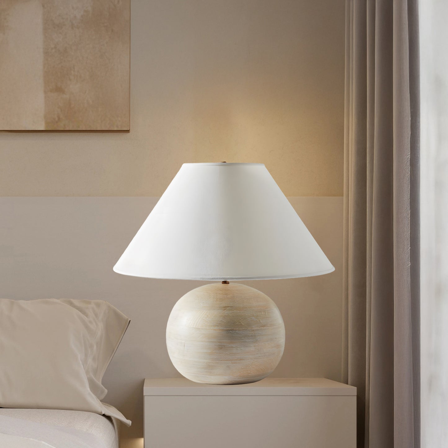 Beachside Eclectic Metal Table Lamp