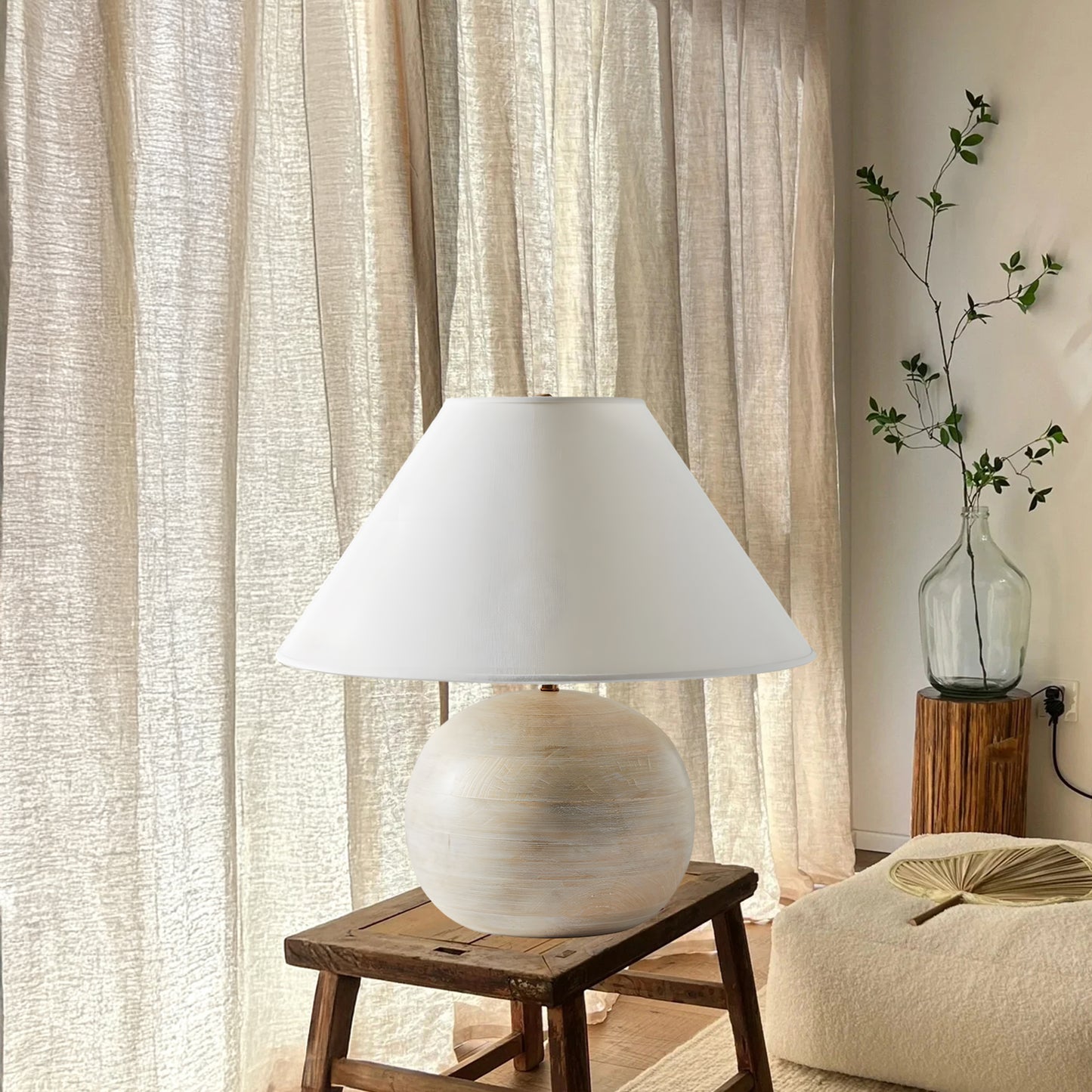 Beachside Eclectic Metal Table Lamp