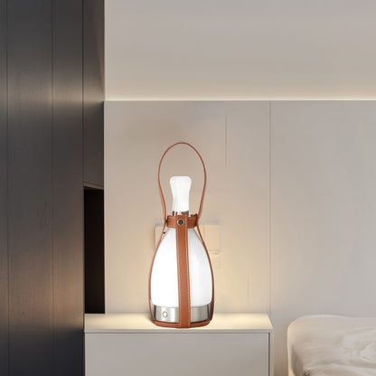 Bell Portable Battery Luxury Crystal Table Lamp