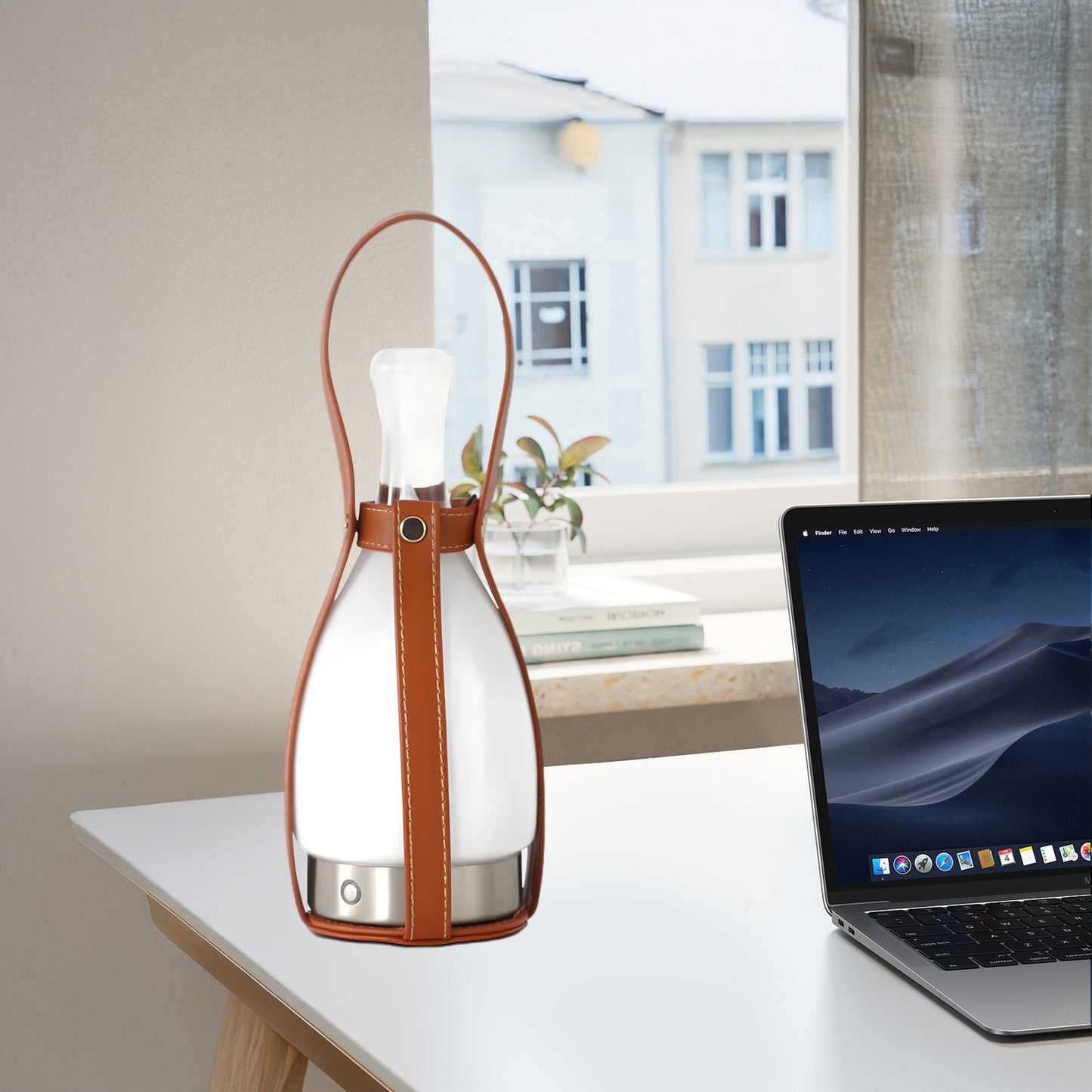 Bell Portable Battery Luxury Crystal Table Lamp