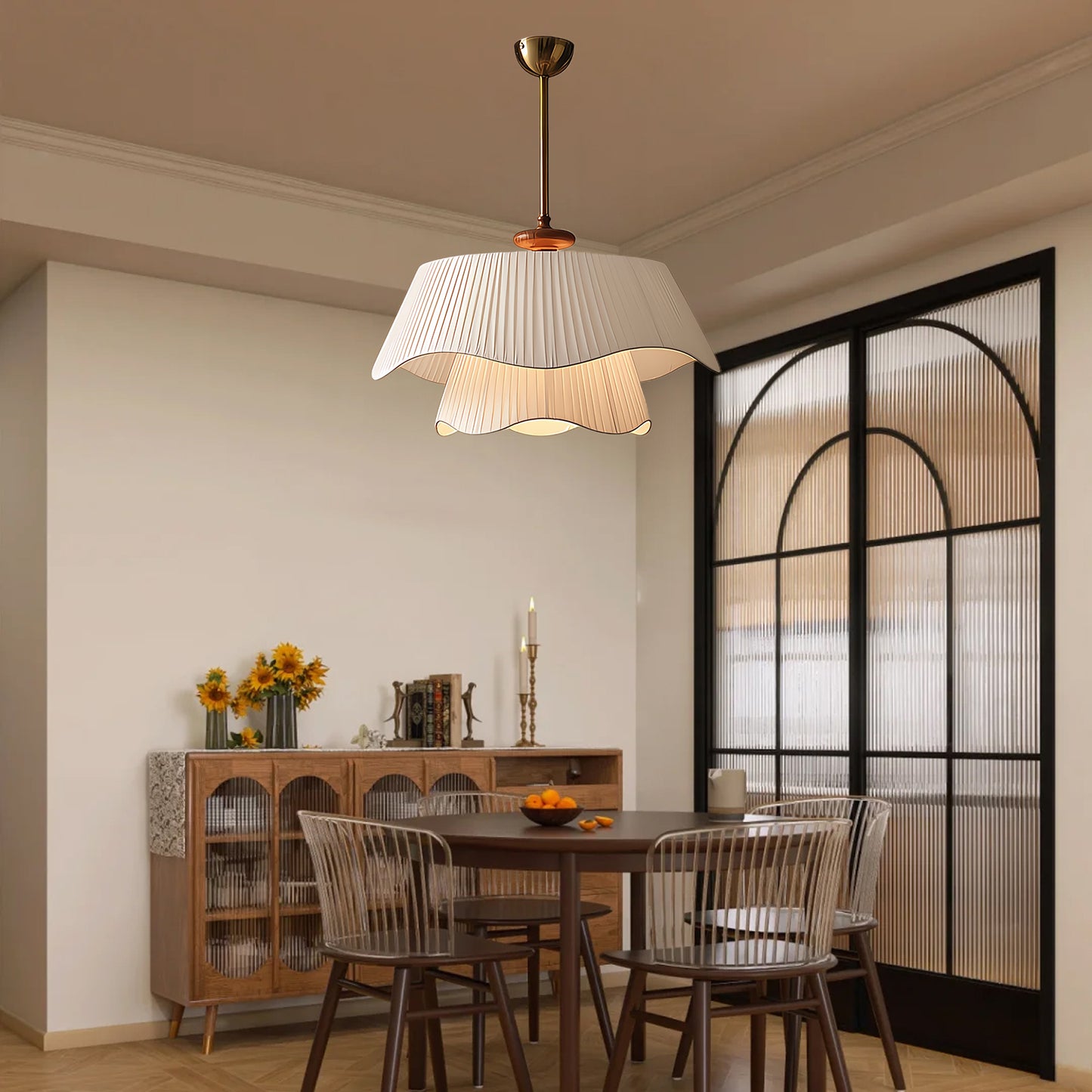 Bellevue Rustic Crystal Pendant Lamp