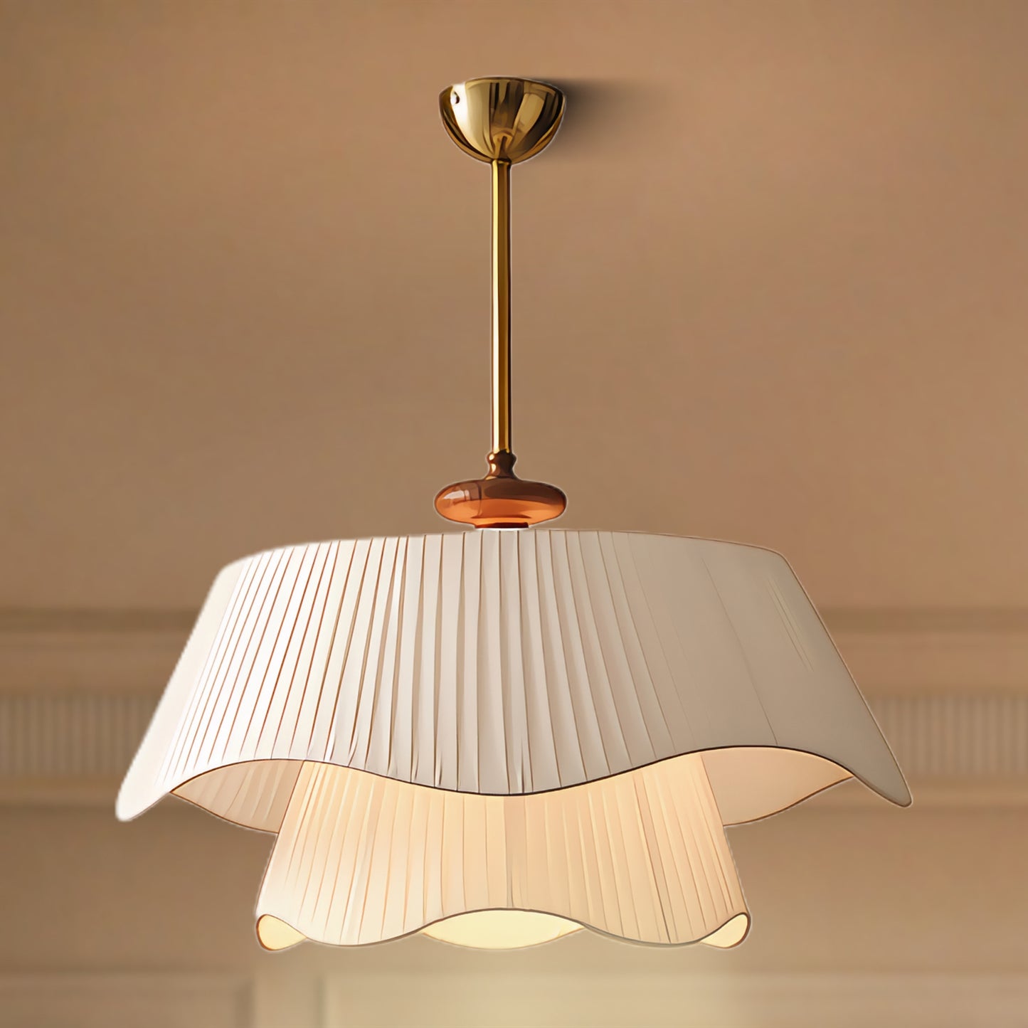 Bellevue Rustic Crystal Pendant Lamp