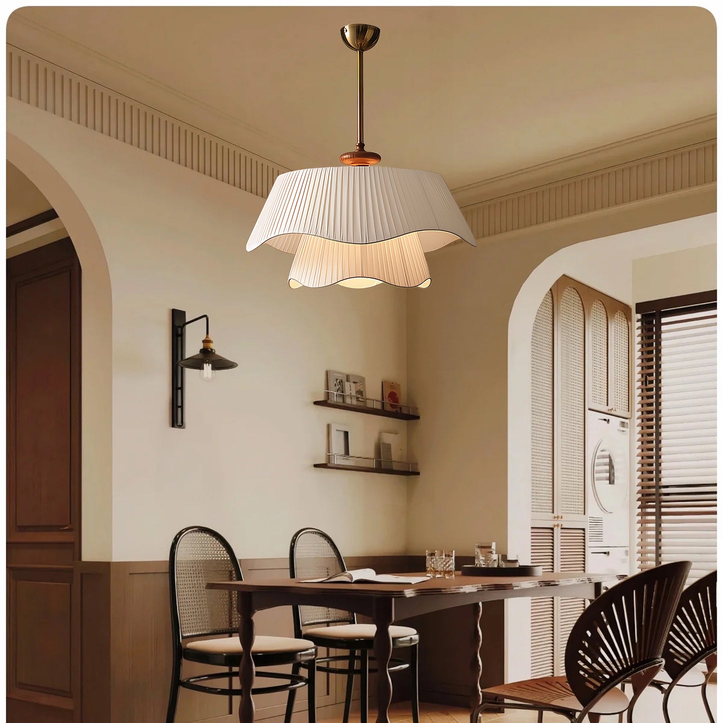 Bellevue Rustic Crystal Pendant Lamp