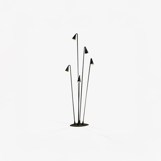 Bellflower Outdoor Luxury Aluminum Floor Lamp