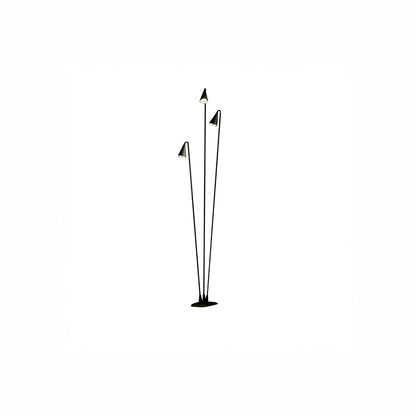 Bellflower Outdoor Luxury Aluminum Floor Lamp