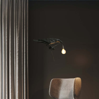 Bird Eclectic Metal Wall Light