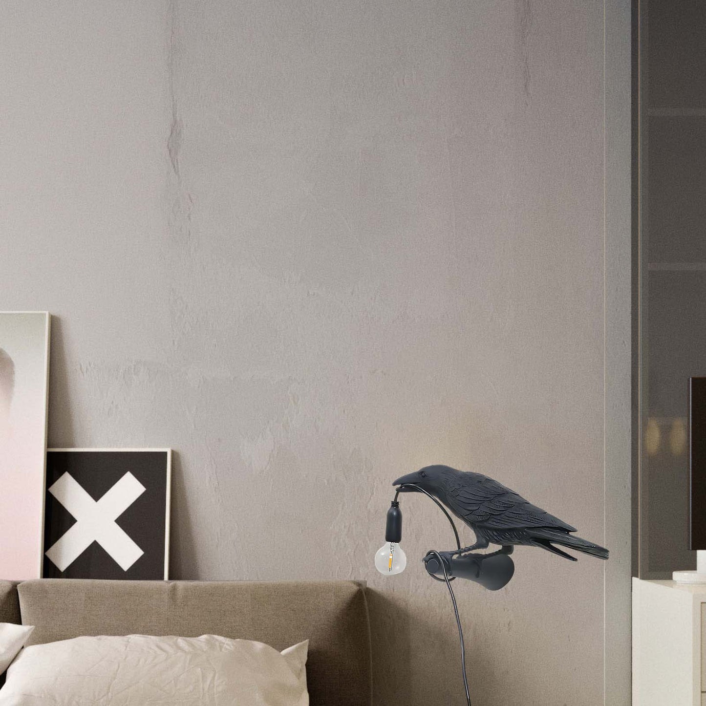 Bird Eclectic Metal Wall Light