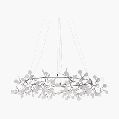 Black Big O Firefly LED Modern Metal Chandelier