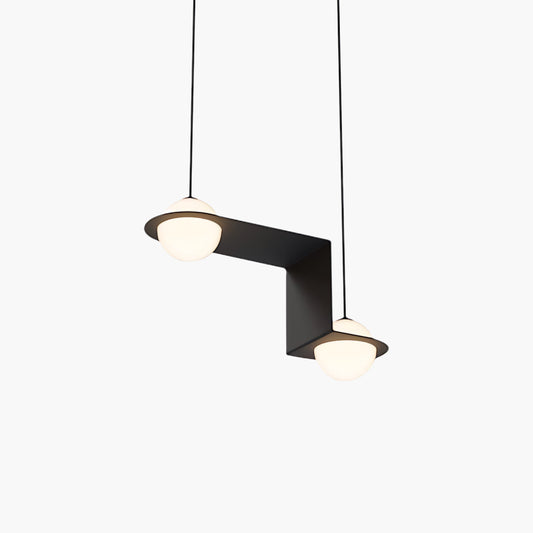 Black Minimalist Crystal Pendant Lamp