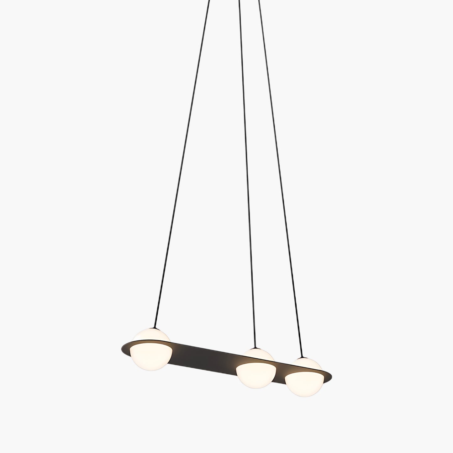 Black Minimalist Crystal Pendant Lamp