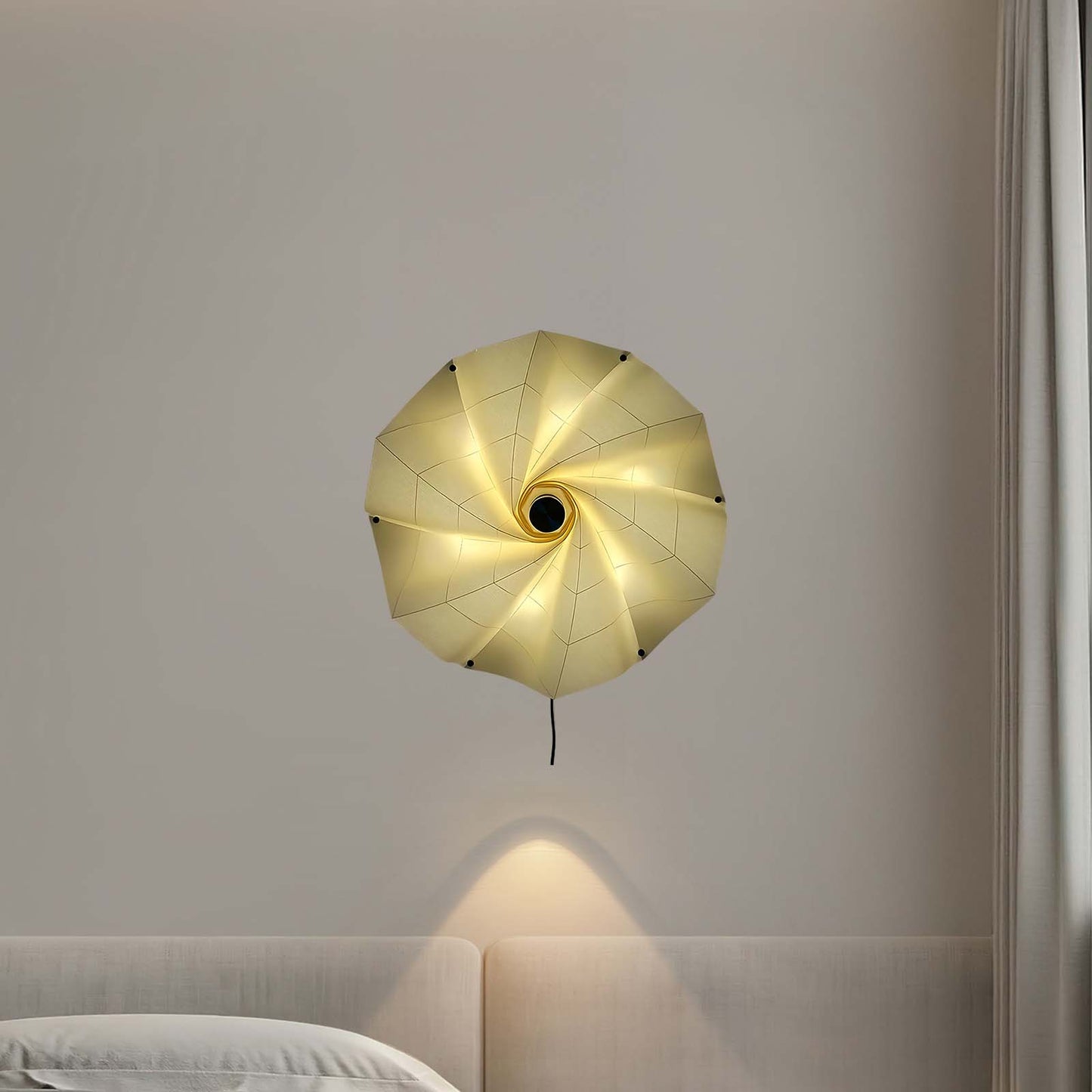 Bloom Petals Eclectic Metal Wall Lamp