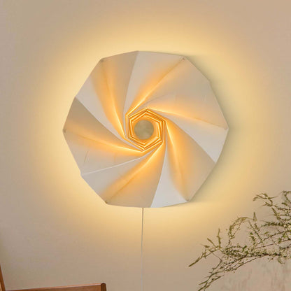 Bloom Petals Eclectic Metal Wall Lamp