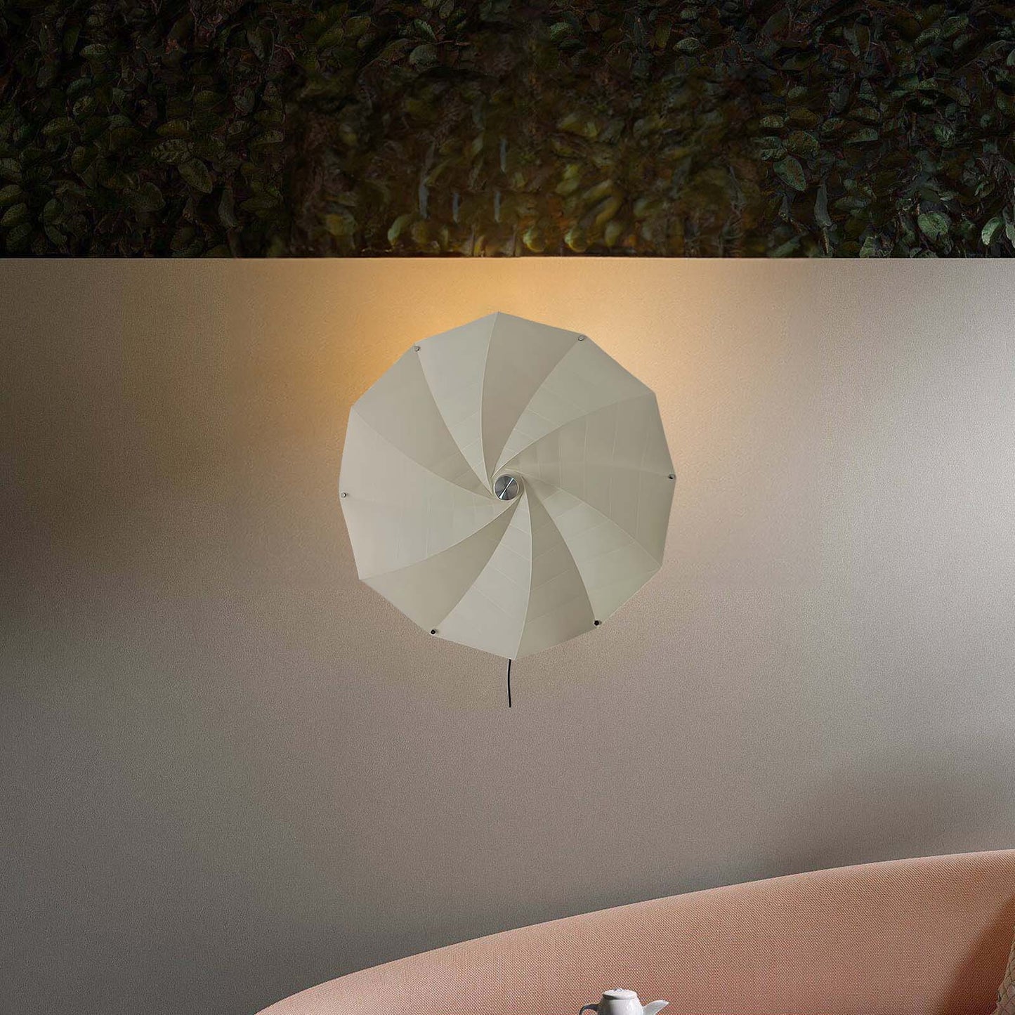 Bloom Petals Eclectic Metal Wall Lamp