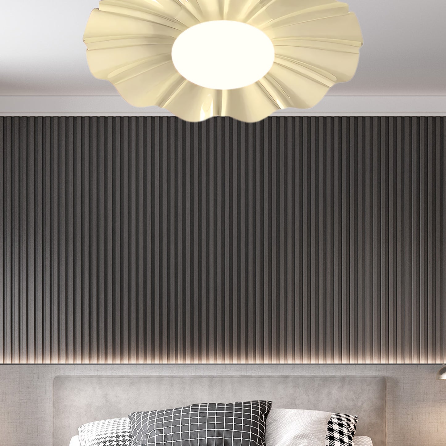 Blooming Flower Modern Metal Ceiling Lamp