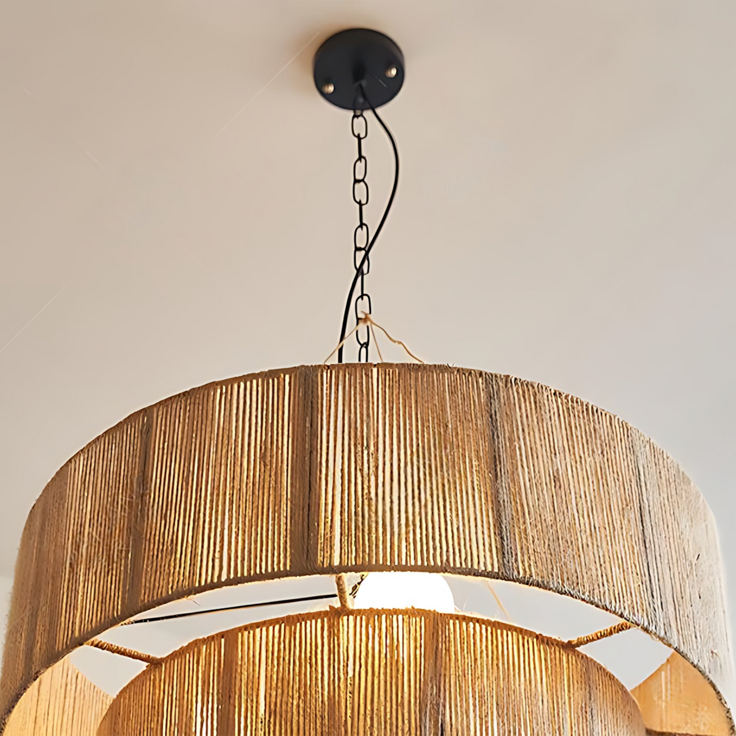 Bohemian Hemp Haven Chandelier