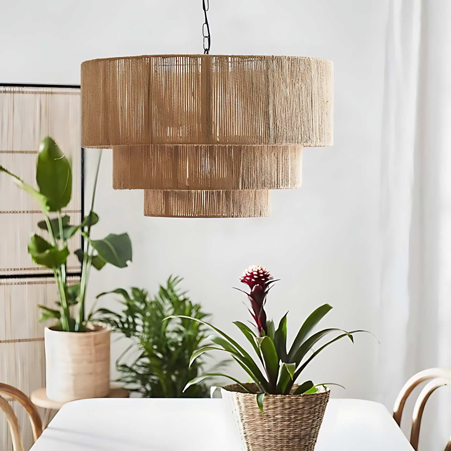 Bohemian Hemp Haven Chandelier