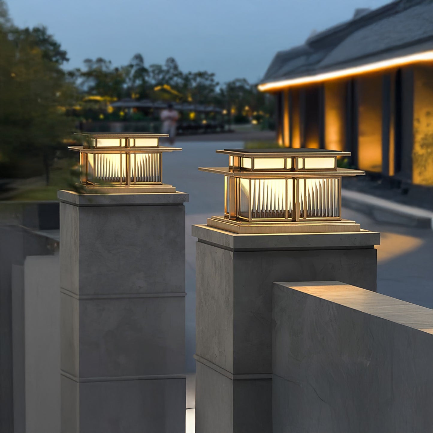 Boilyn Pillar Eclectic Metal Outdoor Light