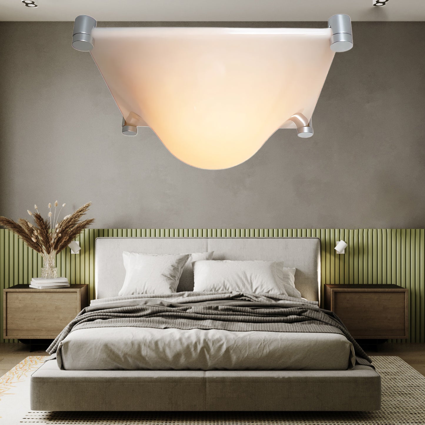 Bolla Art Deco Steel Ceiling Light