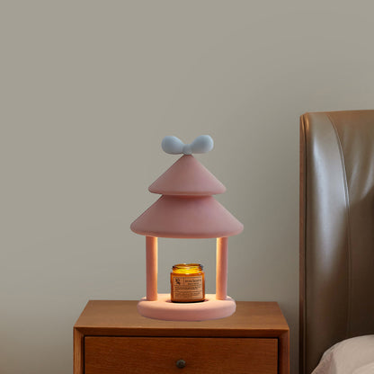 Bow Tie Cone Contemporary Material Table Lamp