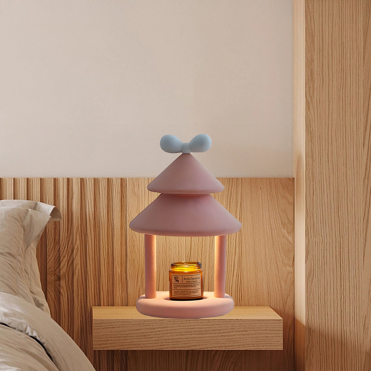 Bow Tie Cone Contemporary Material Table Lamp