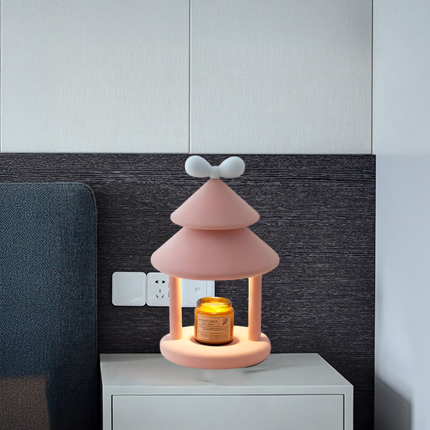 Bow Tie Cone Contemporary Material Table Lamp