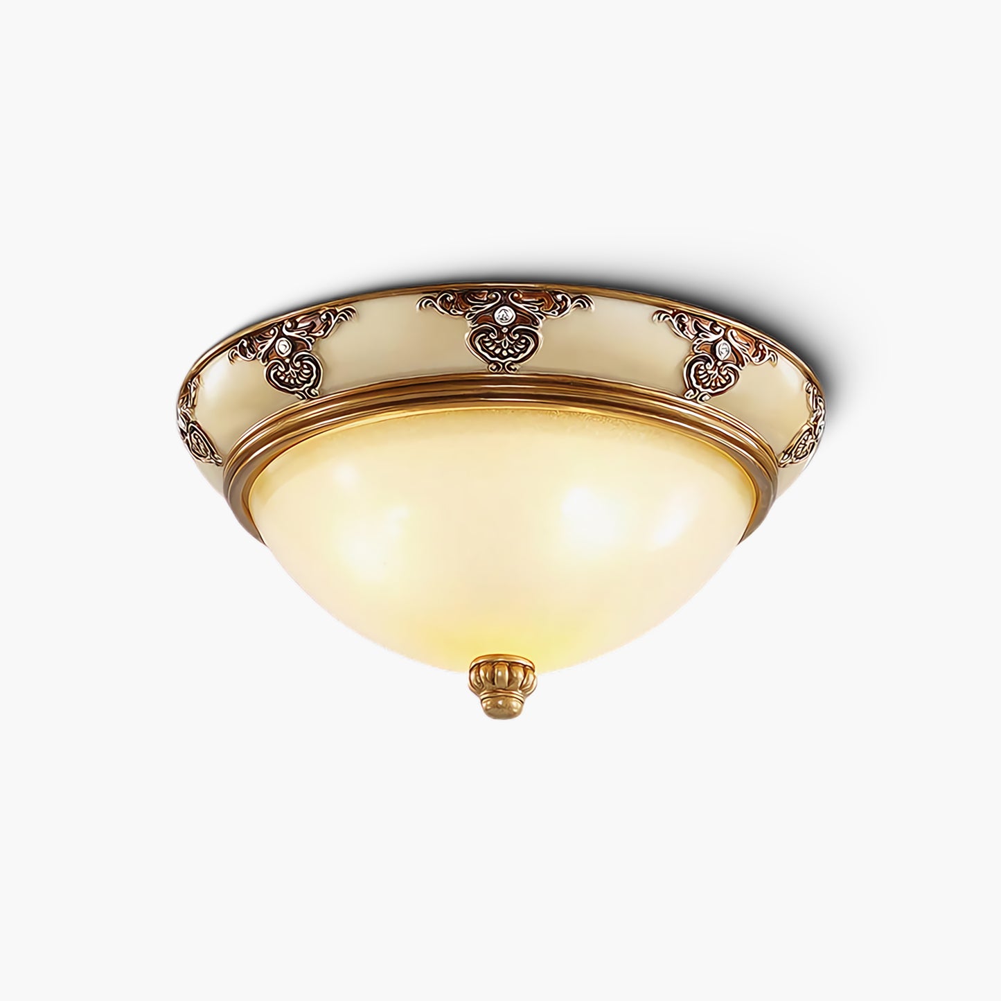 Brahm Flush Retro Crystal Ceiling Light