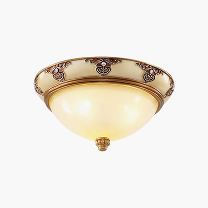 Brahm Flush Retro Crystal Ceiling Light