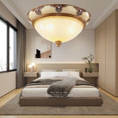 Brahm Flush Retro Crystal Ceiling Light