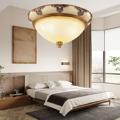 Brahm Flush Retro Crystal Ceiling Light