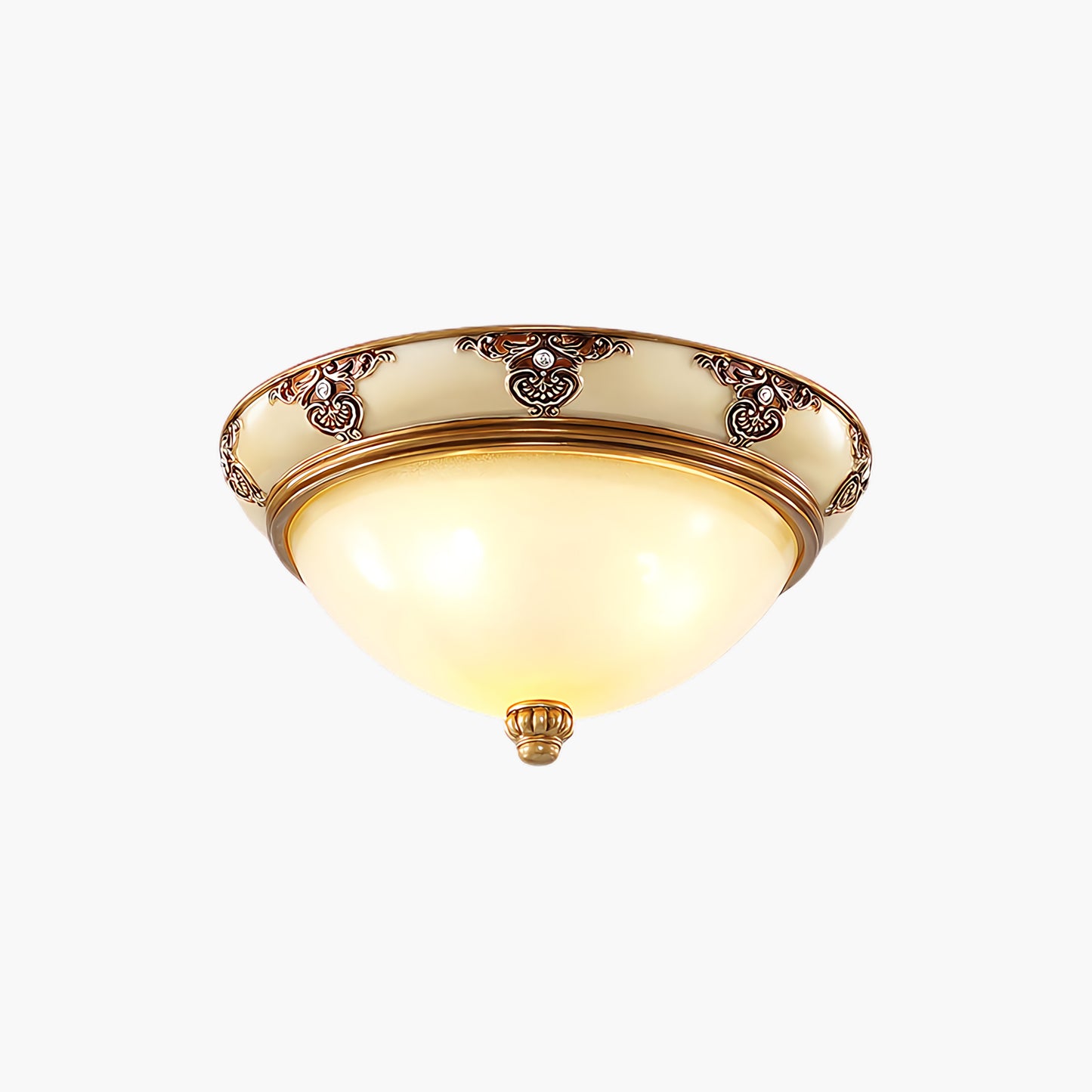 Brahm Flush Retro Crystal Ceiling Light