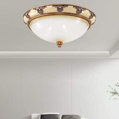 Brahm Flush Retro Crystal Ceiling Light