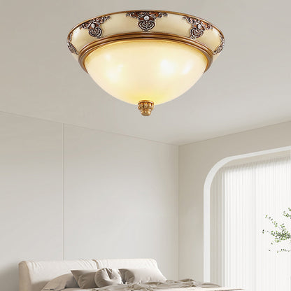 Brahm Flush Retro Crystal Ceiling Light