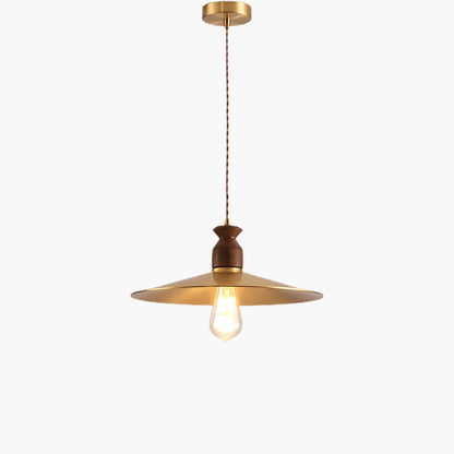 Brass Crest Rustic Metal Pendant Light